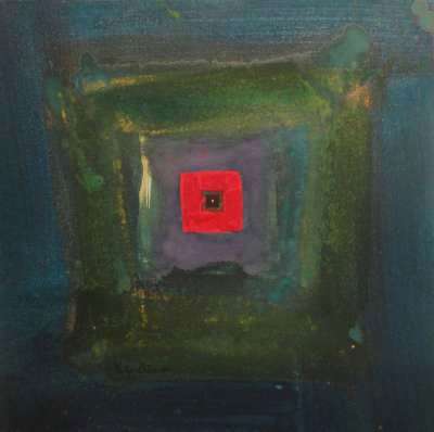 &quot;Energías excéntricas 2&quot;, mixta s / t, 40 x 40 cm.