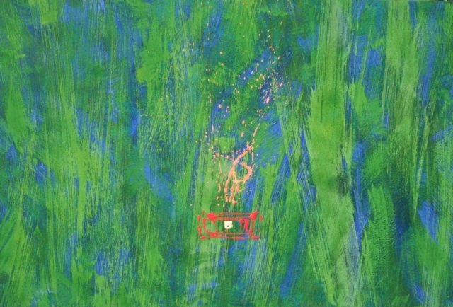 &quot;It looks like simple&quot;, mixta s / t, 97 x 146 cm.