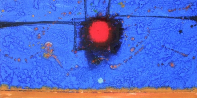 &quot;Amanecer&quot;, mixta s / t, 47 x 196 cm.
