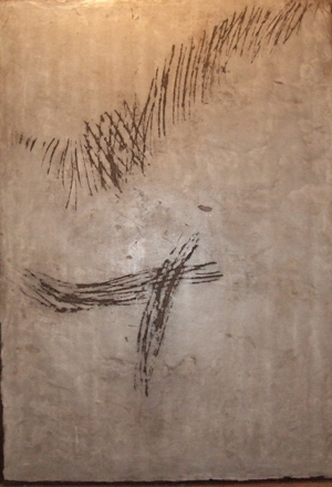 &quot;Silenci Nu&quot;, mixta s / t, 100 x 70 cm.