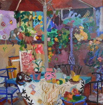  &quot;Bodegón mejicano&quot;, mixta s / t, 80 x 80 cm.