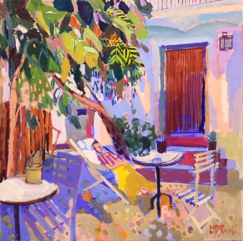 &quot;Hace fresquito&quot;, mixta s / t, 50 x 50 cm.