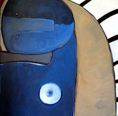 &quot;Octavia décima&quot; (Gesto), acrílico s / t, 100 x 100 cm.
