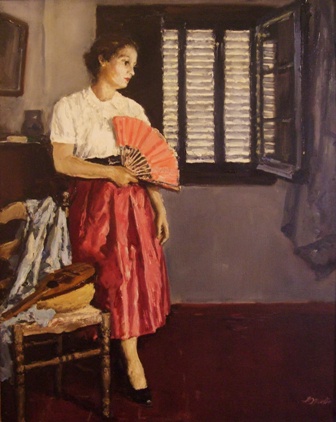 &quot;Antonia&quot;, óleo s / t, 100 x 81 cm.