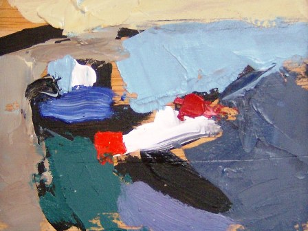 &quot;Paisatje abstract&quot;, óleo s / t, 9 x 12 cm.