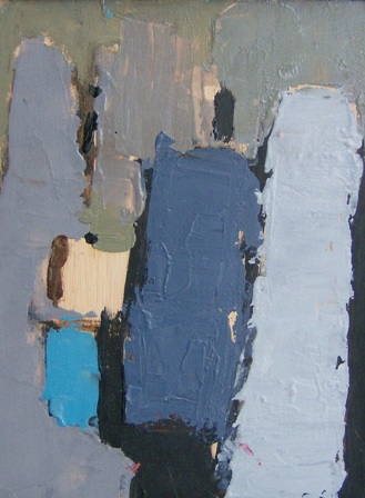 &quot;Abstracció&quot;, óleo s / m, 28 x 21 cm.