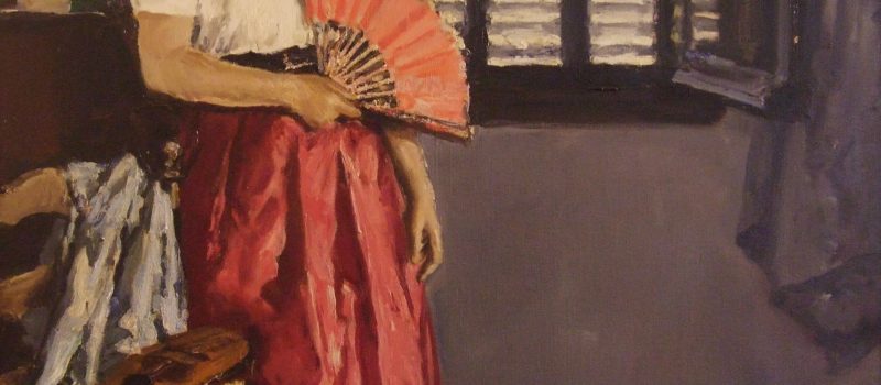 Antonia con abanico y mandolina - Alfred Sisquella
