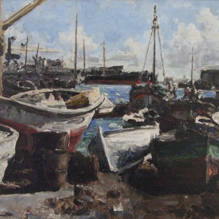 500. SISQUELLA_Port de pescadors_oli s t_38 x 55 cm.__