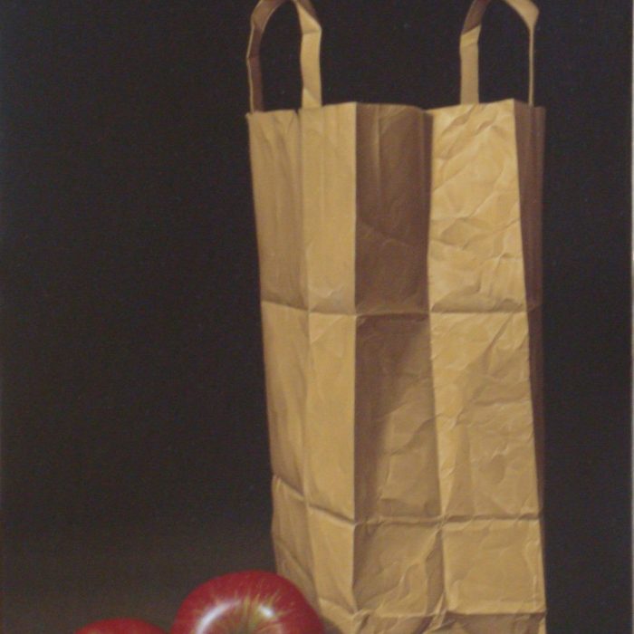 Bolsa con manzanas